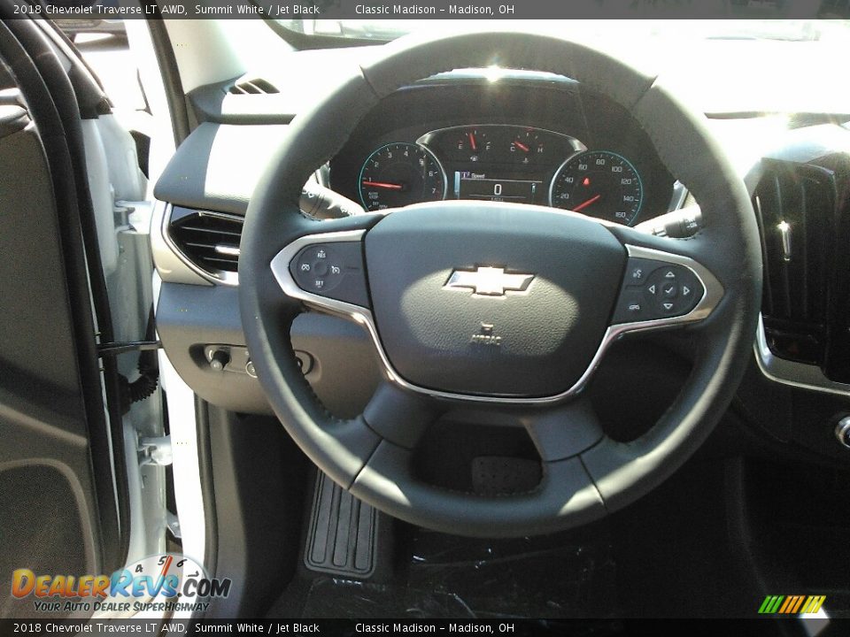 2018 Chevrolet Traverse LT AWD Summit White / Jet Black Photo #9