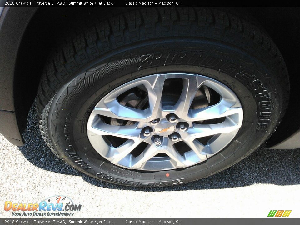 2018 Chevrolet Traverse LT AWD Summit White / Jet Black Photo #13