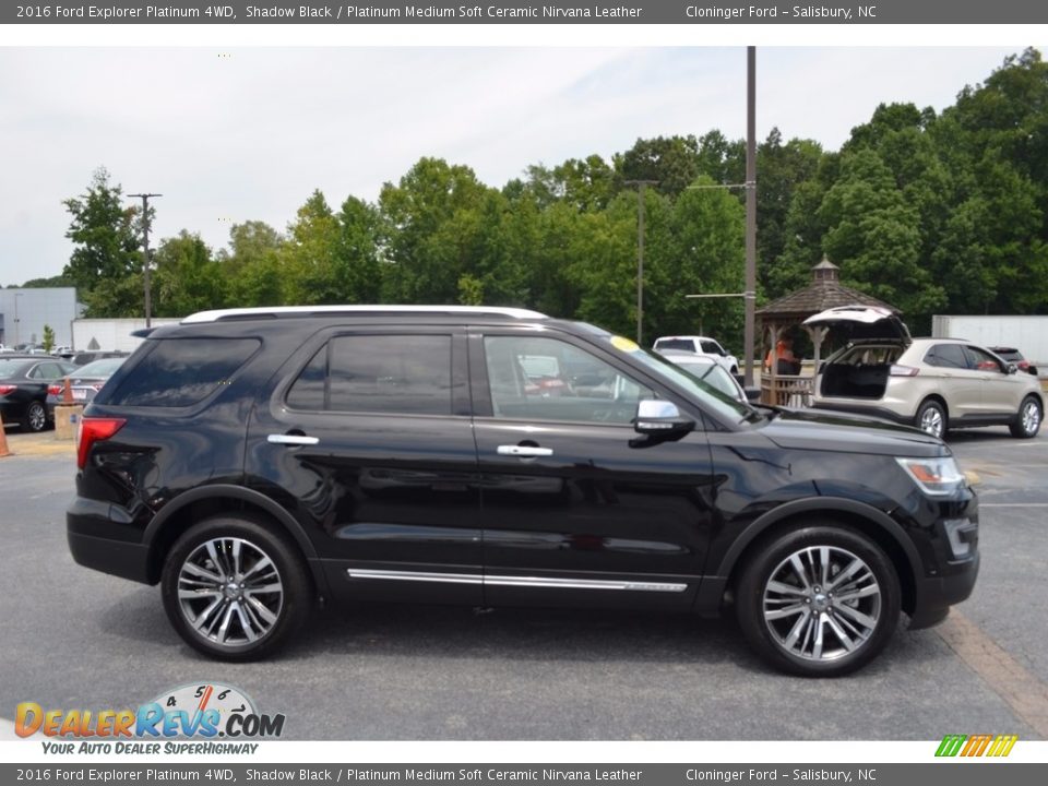 2016 Ford Explorer Platinum 4WD Shadow Black / Platinum Medium Soft Ceramic Nirvana Leather Photo #2