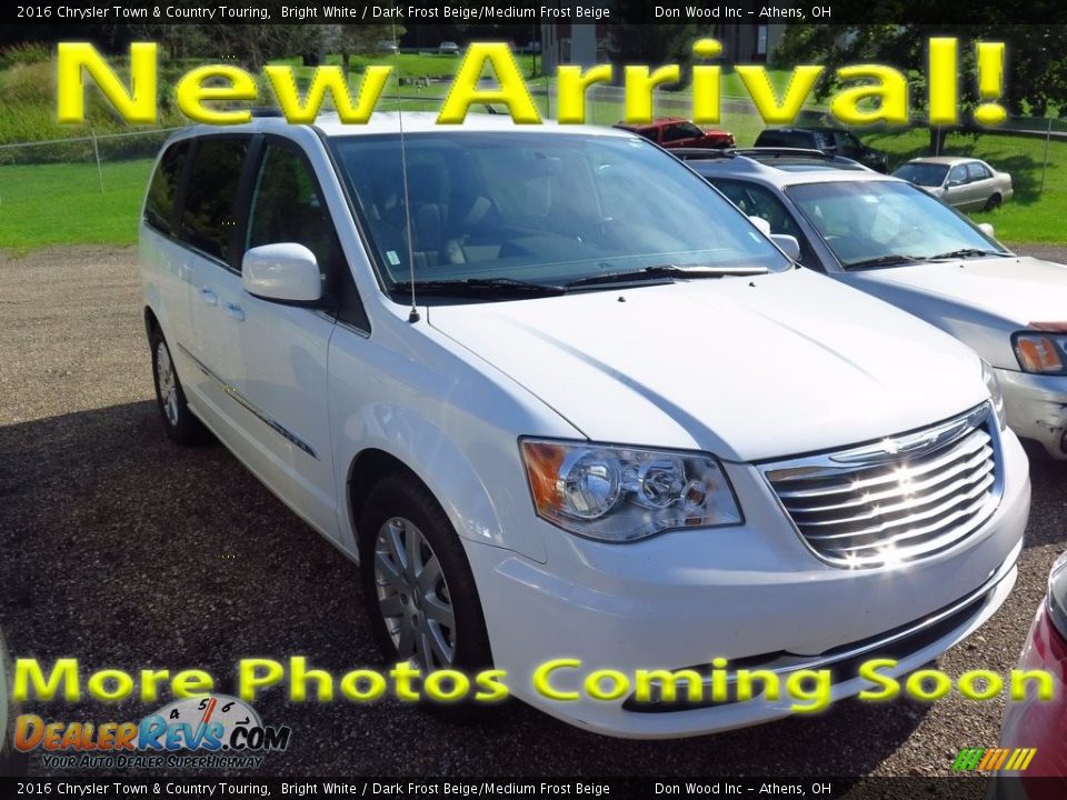 2016 Chrysler Town & Country Touring Bright White / Dark Frost Beige/Medium Frost Beige Photo #1