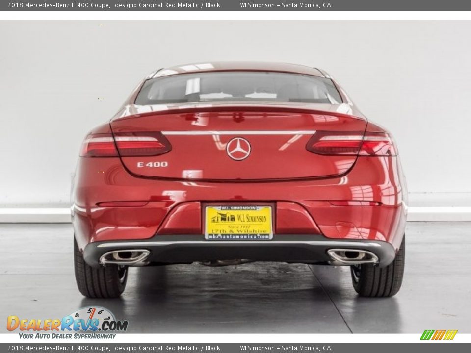 2018 Mercedes-Benz E 400 Coupe designo Cardinal Red Metallic / Black Photo #4