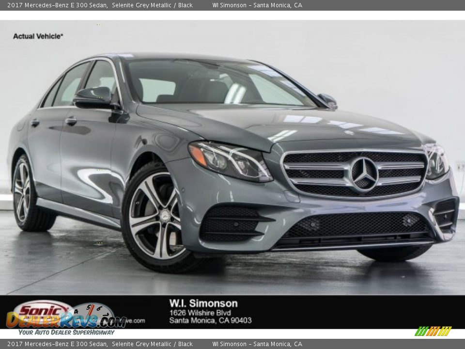 2017 Mercedes-Benz E 300 Sedan Selenite Grey Metallic / Black Photo #1