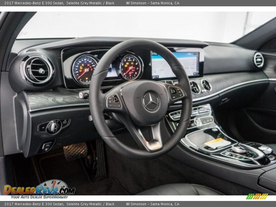 2017 Mercedes-Benz E 300 Sedan Selenite Grey Metallic / Black Photo #6