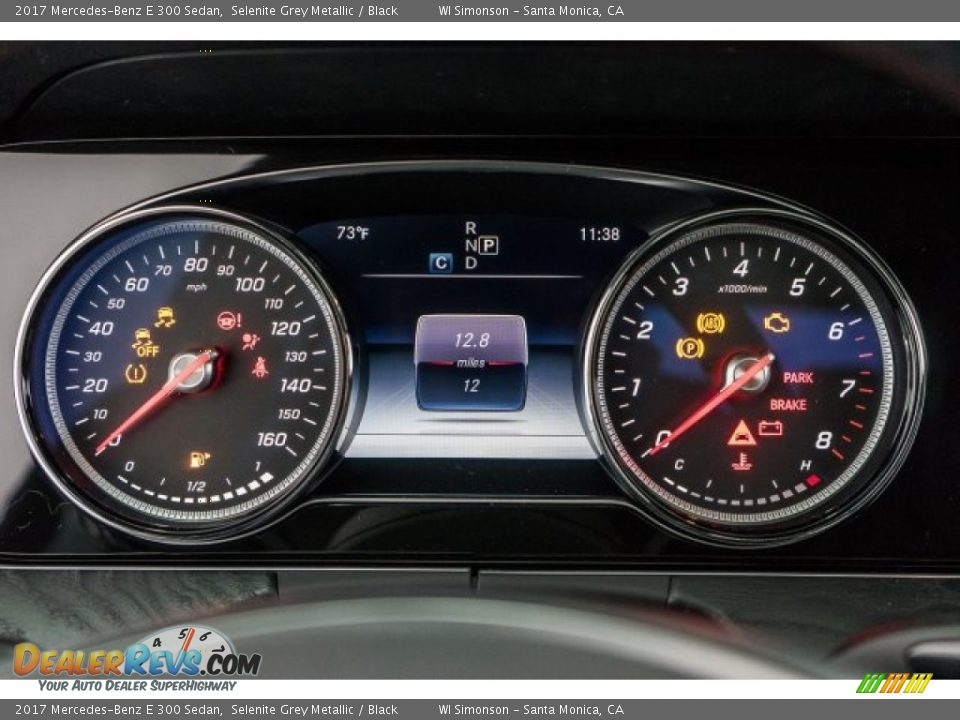 2017 Mercedes-Benz E 300 Sedan Selenite Grey Metallic / Black Photo #7