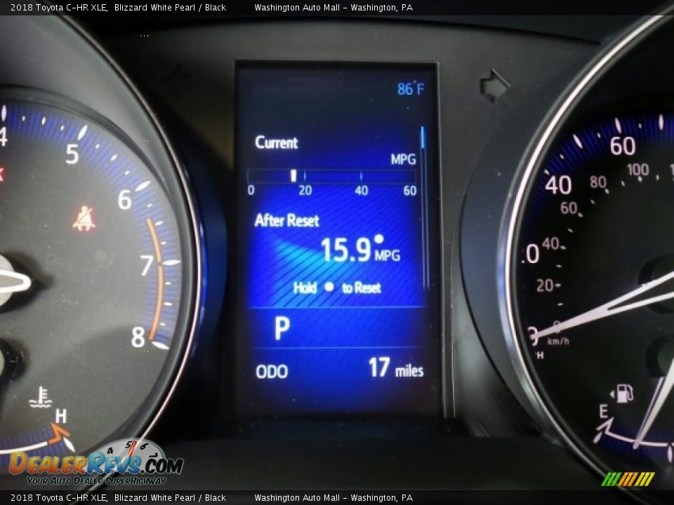 2018 Toyota C-HR XLE Blizzard White Pearl / Black Photo #15