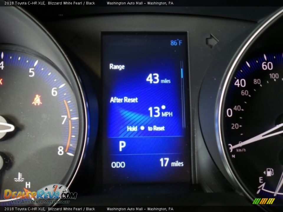 2018 Toyota C-HR XLE Blizzard White Pearl / Black Photo #16