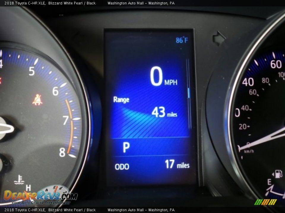 2018 Toyota C-HR XLE Blizzard White Pearl / Black Photo #17