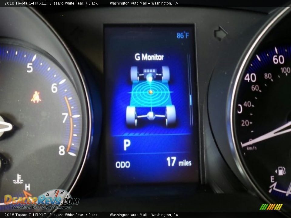 2018 Toyota C-HR XLE Blizzard White Pearl / Black Photo #18