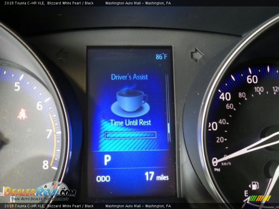 2018 Toyota C-HR XLE Blizzard White Pearl / Black Photo #19