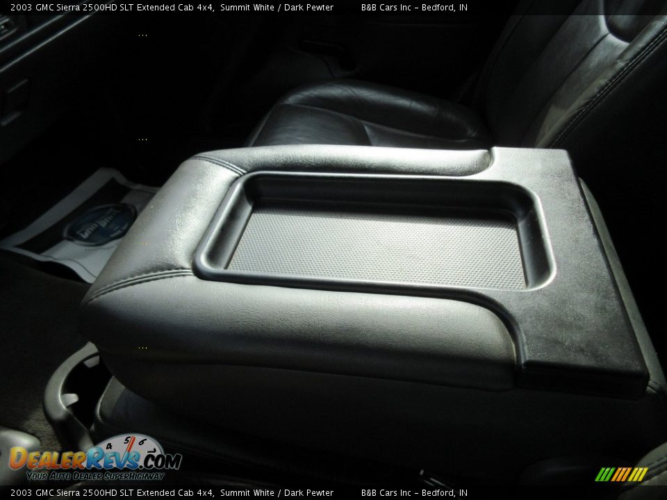 2003 GMC Sierra 2500HD SLT Extended Cab 4x4 Summit White / Dark Pewter Photo #29