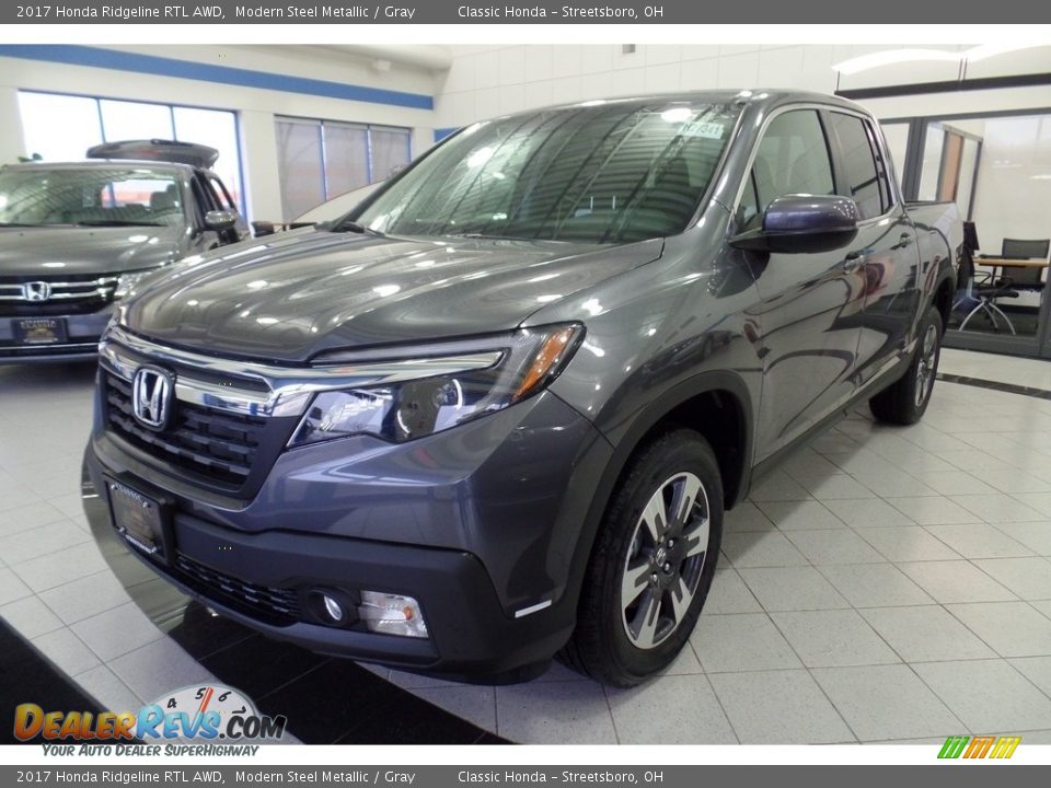 2017 Honda Ridgeline RTL AWD Modern Steel Metallic / Gray Photo #1