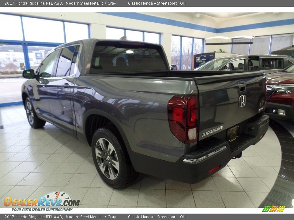 2017 Honda Ridgeline RTL AWD Modern Steel Metallic / Gray Photo #2