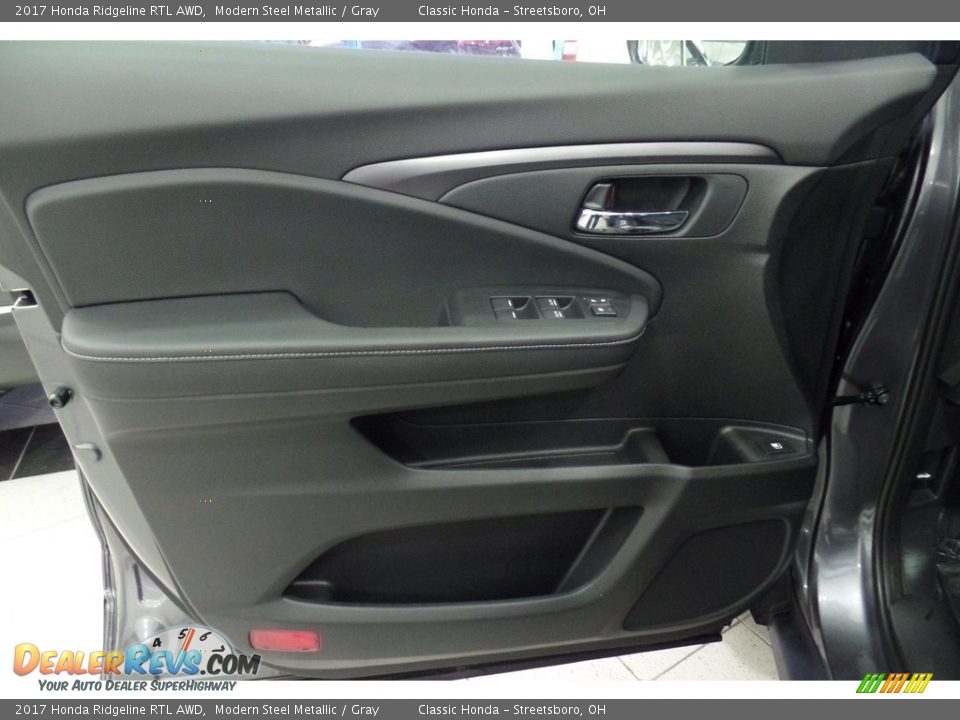2017 Honda Ridgeline RTL AWD Modern Steel Metallic / Gray Photo #5