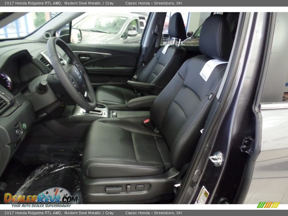 2017 Honda Ridgeline RTL AWD Modern Steel Metallic / Gray Photo #8