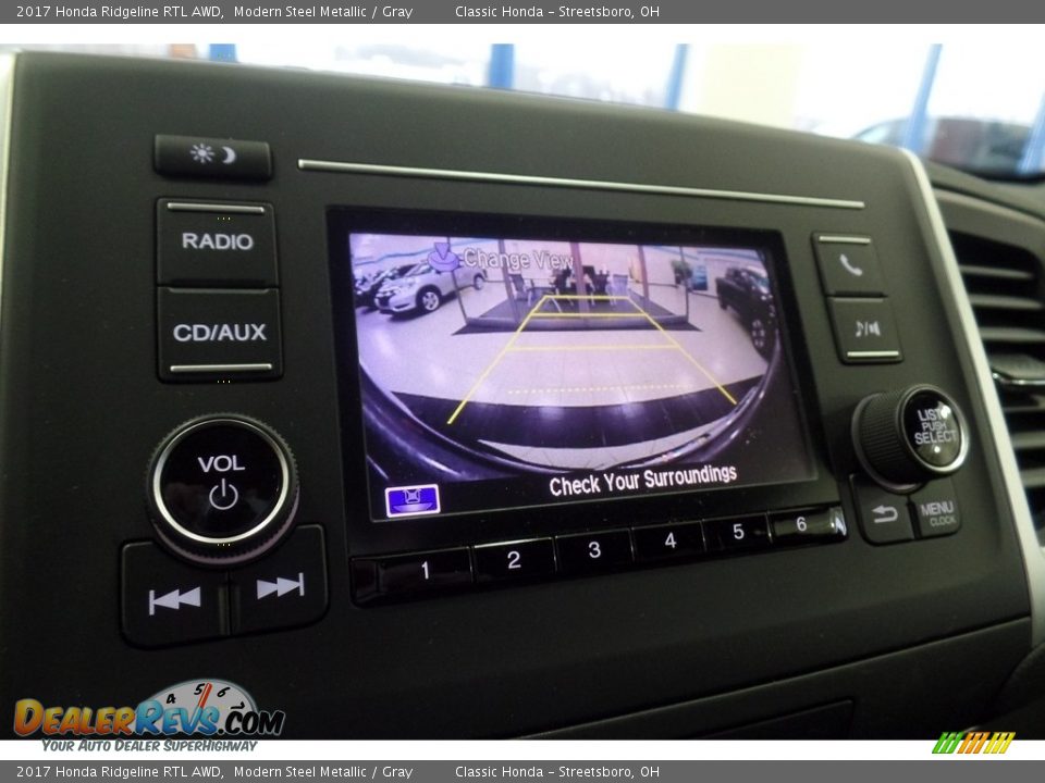 2017 Honda Ridgeline RTL AWD Modern Steel Metallic / Gray Photo #12