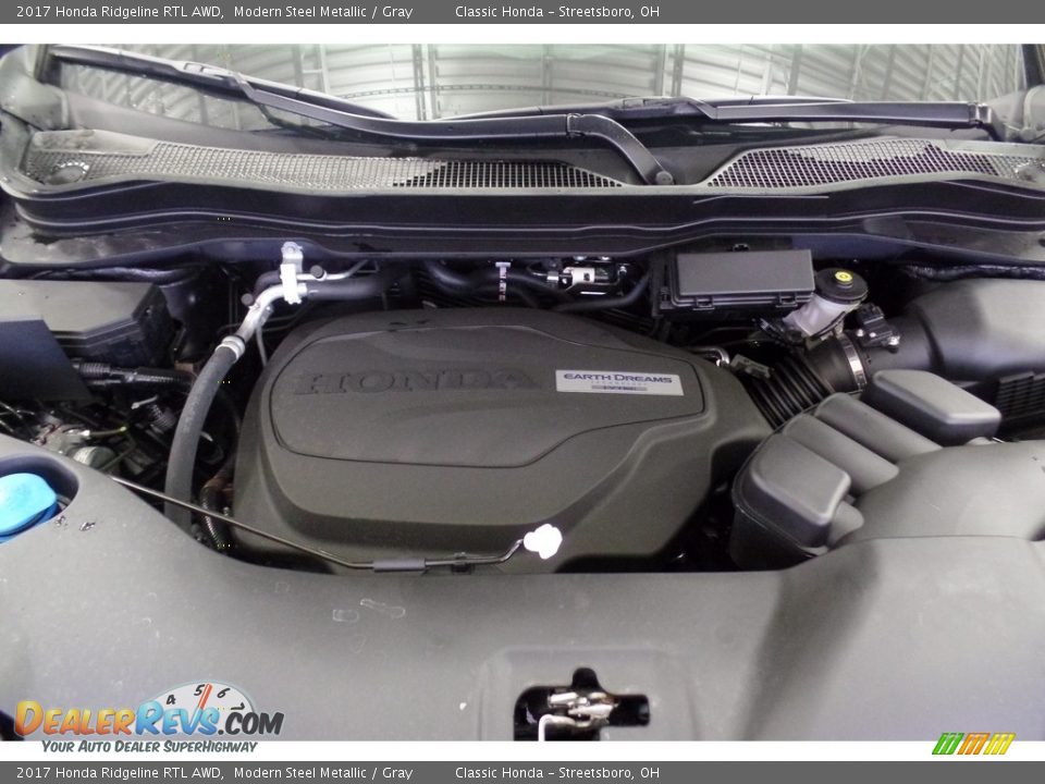 2017 Honda Ridgeline RTL AWD Modern Steel Metallic / Gray Photo #18