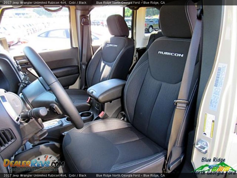 2017 Jeep Wrangler Unlimited Rubicon 4x4 Gobi / Black Photo #12