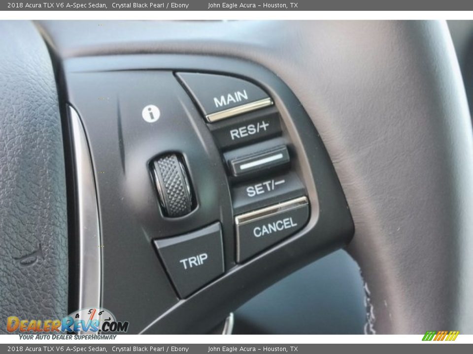 2018 Acura TLX V6 A-Spec Sedan Crystal Black Pearl / Ebony Photo #34