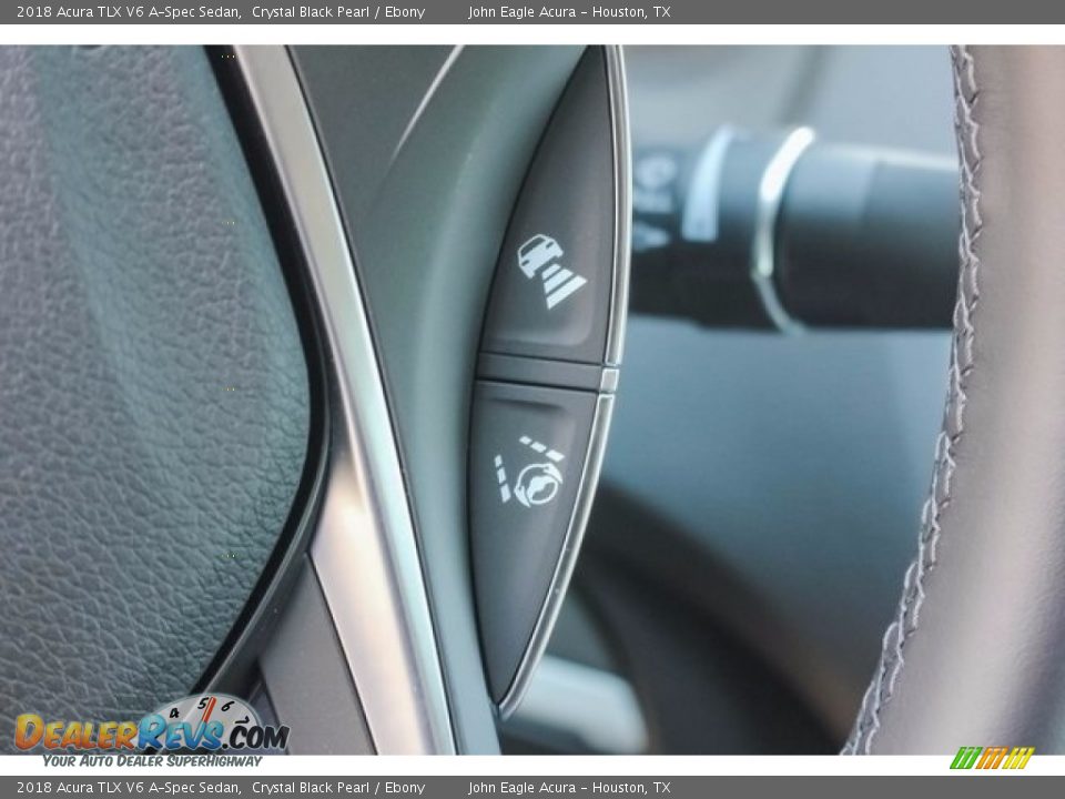 2018 Acura TLX V6 A-Spec Sedan Crystal Black Pearl / Ebony Photo #35