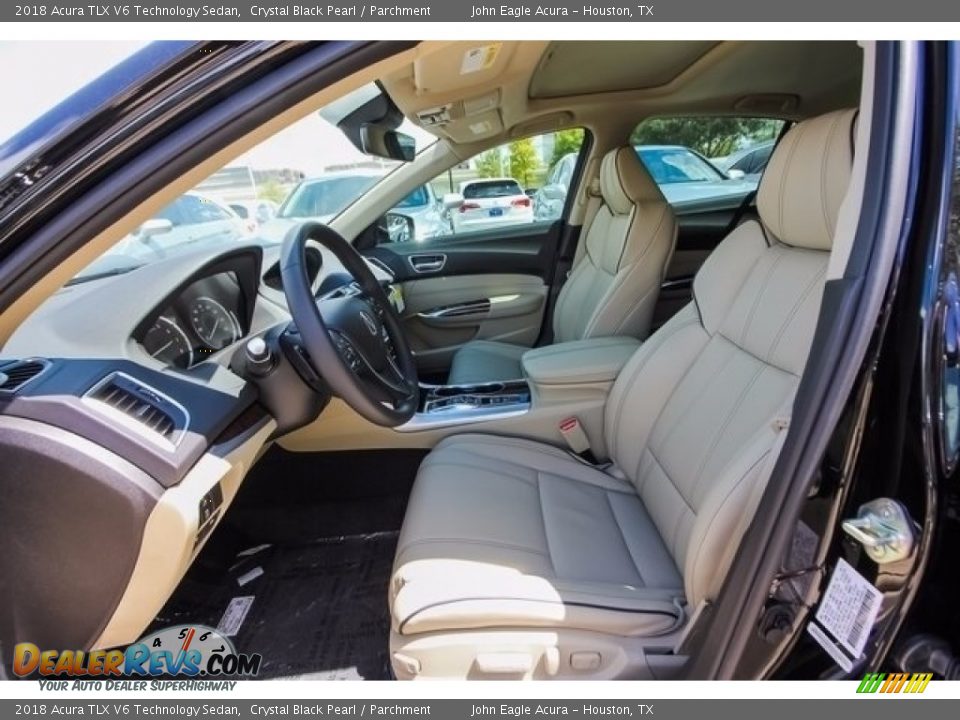 2018 Acura TLX V6 Technology Sedan Crystal Black Pearl / Parchment Photo #19