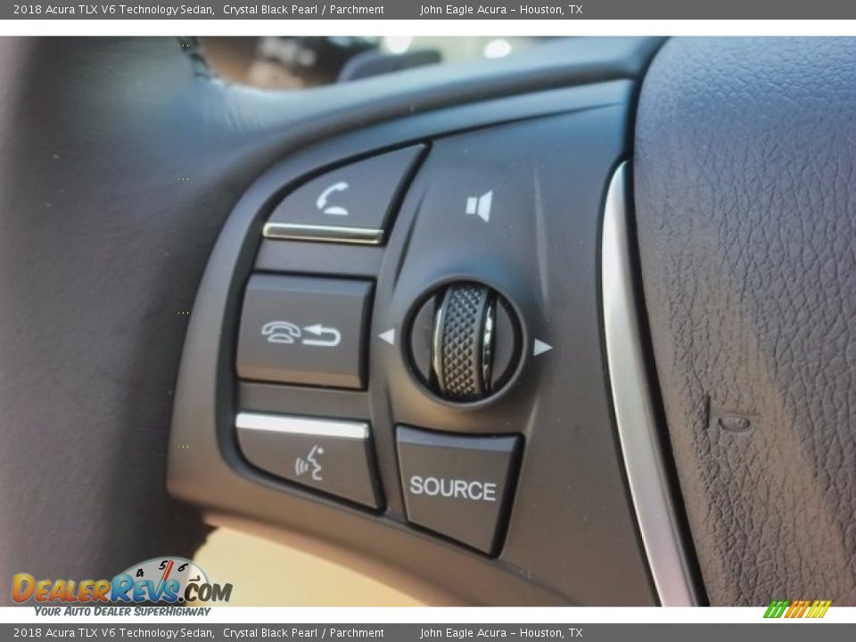 2018 Acura TLX V6 Technology Sedan Crystal Black Pearl / Parchment Photo #35