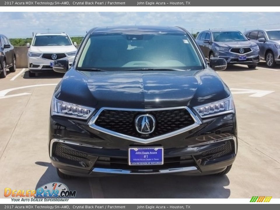 2017 Acura MDX Technology SH-AWD Crystal Black Pearl / Parchment Photo #2