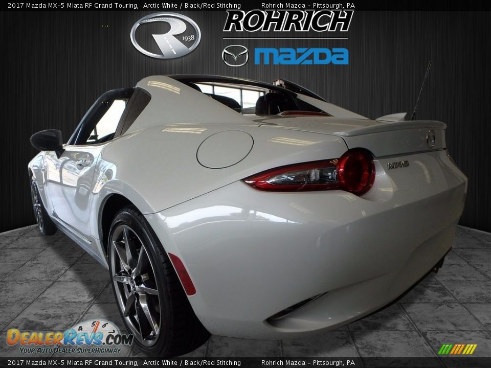 2017 Mazda MX-5 Miata RF Grand Touring Arctic White / Black/Red Stitching Photo #4