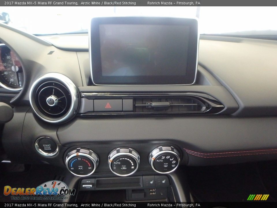 2017 Mazda MX-5 Miata RF Grand Touring Arctic White / Black/Red Stitching Photo #14