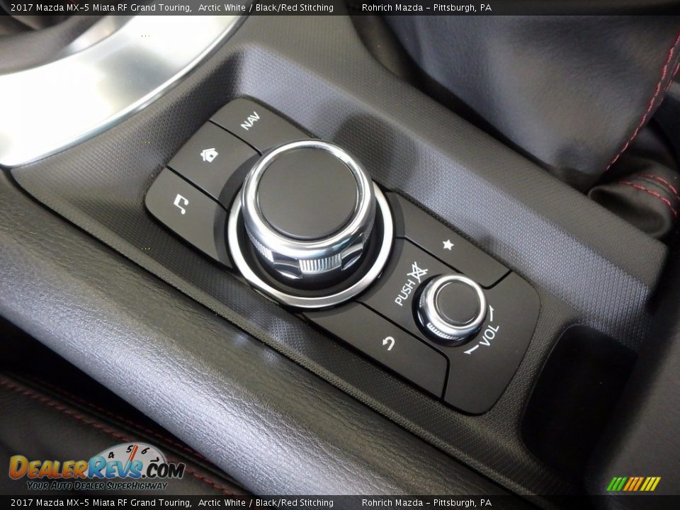 2017 Mazda MX-5 Miata RF Grand Touring Arctic White / Black/Red Stitching Photo #15