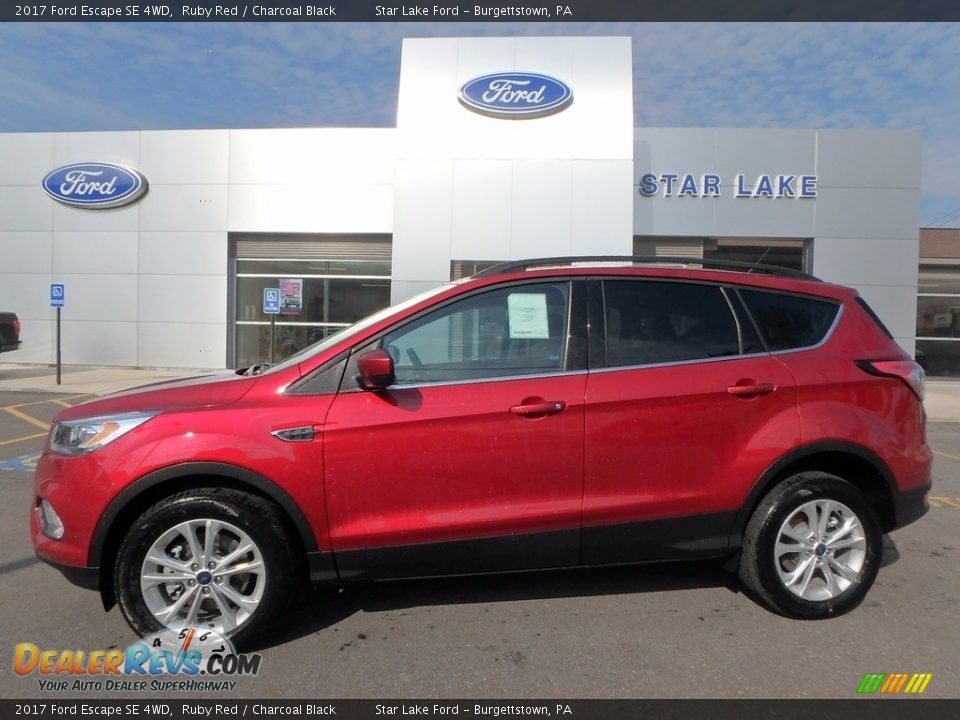 2017 Ford Escape SE 4WD Ruby Red / Charcoal Black Photo #1