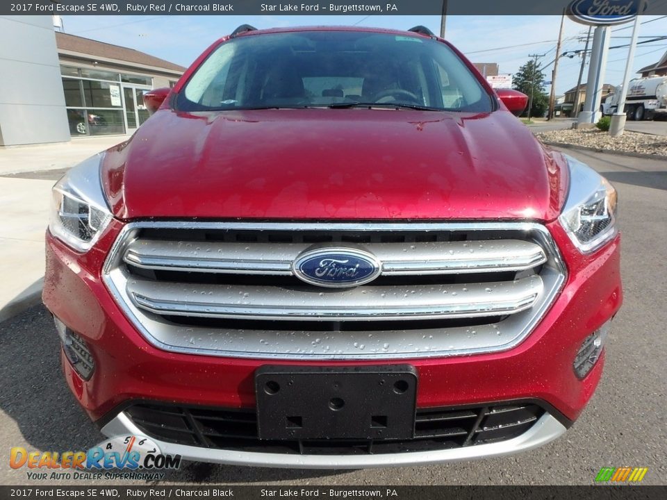2017 Ford Escape SE 4WD Ruby Red / Charcoal Black Photo #2