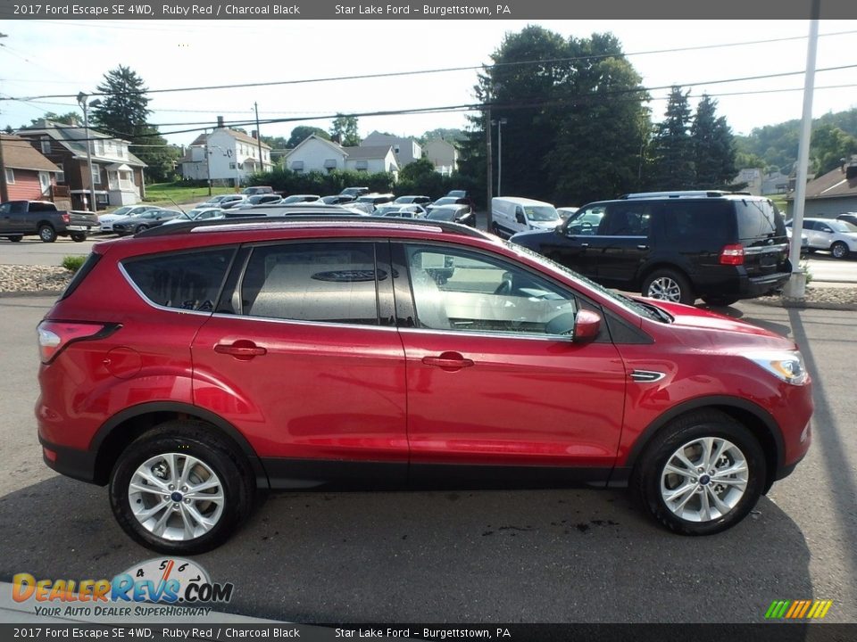 2017 Ford Escape SE 4WD Ruby Red / Charcoal Black Photo #4