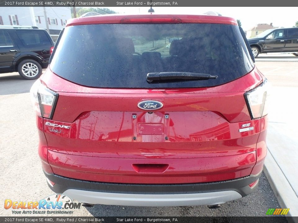 2017 Ford Escape SE 4WD Ruby Red / Charcoal Black Photo #6