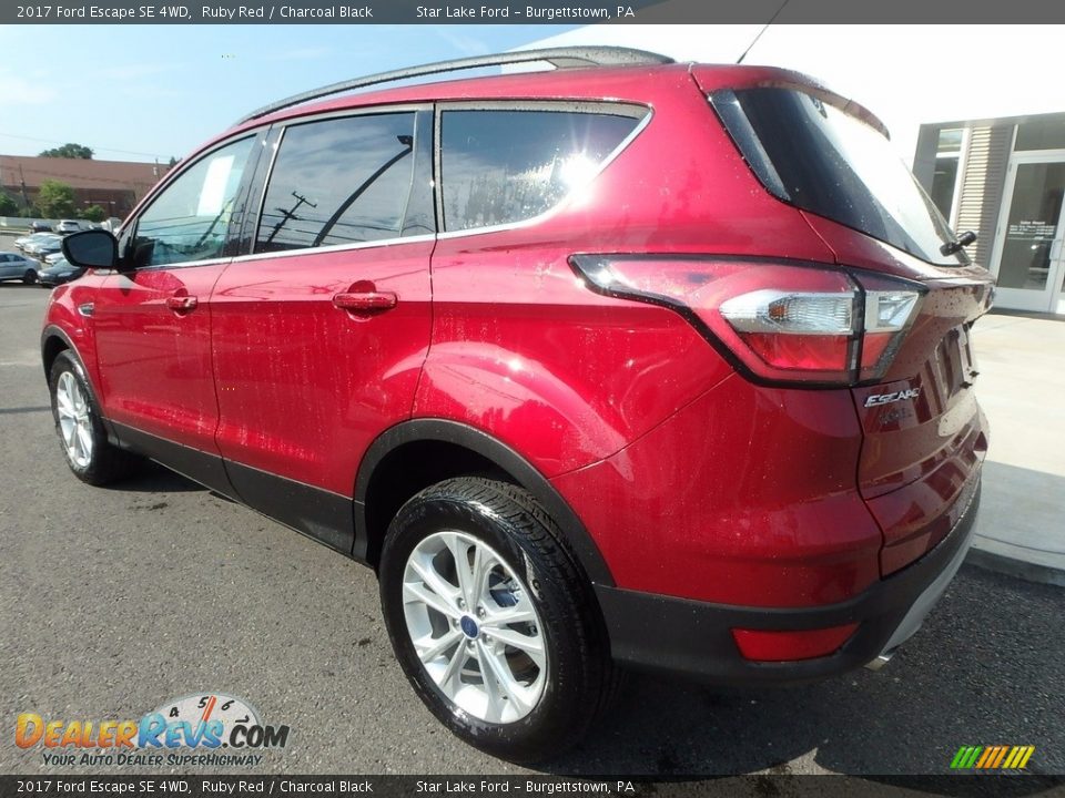 2017 Ford Escape SE 4WD Ruby Red / Charcoal Black Photo #7