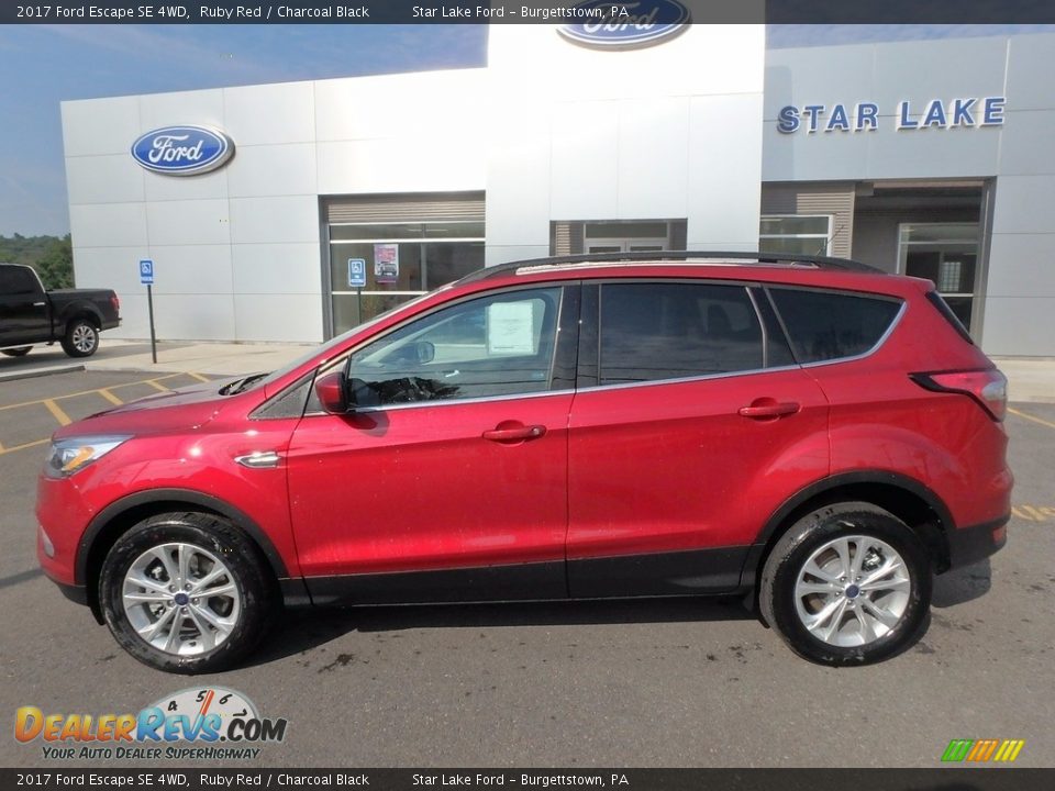 2017 Ford Escape SE 4WD Ruby Red / Charcoal Black Photo #8