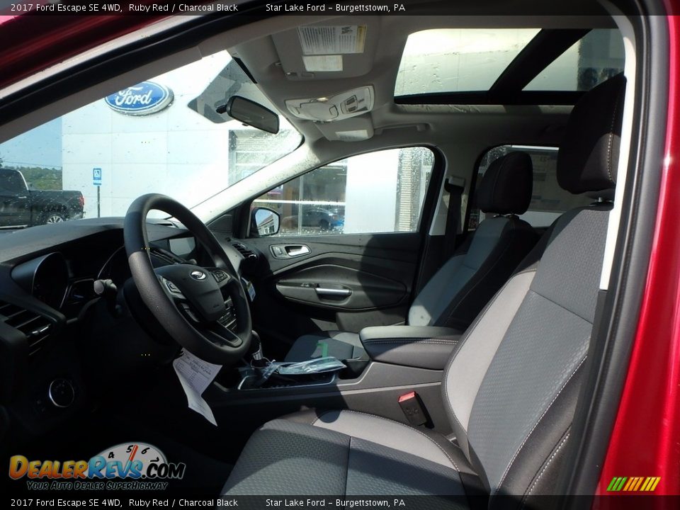 2017 Ford Escape SE 4WD Ruby Red / Charcoal Black Photo #9
