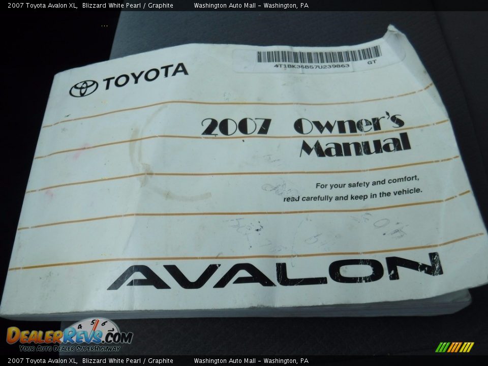 2007 Toyota Avalon XL Blizzard White Pearl / Graphite Photo #23