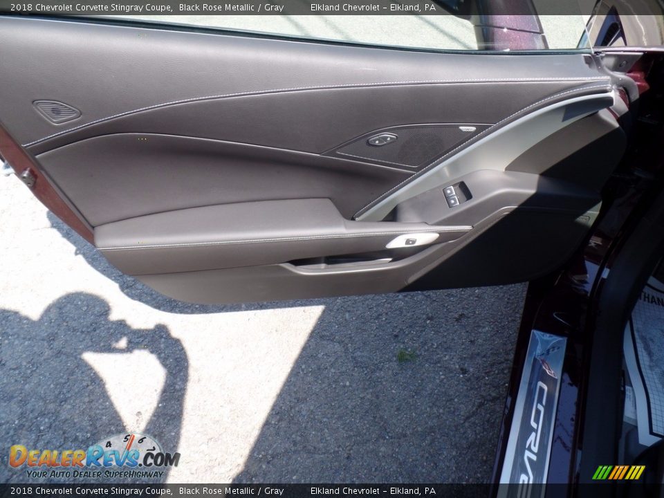2018 Chevrolet Corvette Stingray Coupe Black Rose Metallic / Gray Photo #18