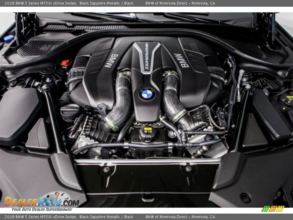 2018 BMW 5 Series M550i xDrive Sedan Black Sapphire Metallic / Black Photo #8