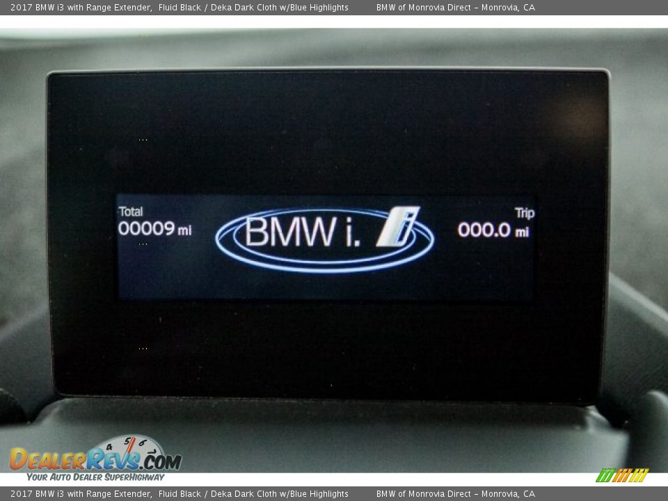 2017 BMW i3 with Range Extender Fluid Black / Deka Dark Cloth w/Blue Highlights Photo #7