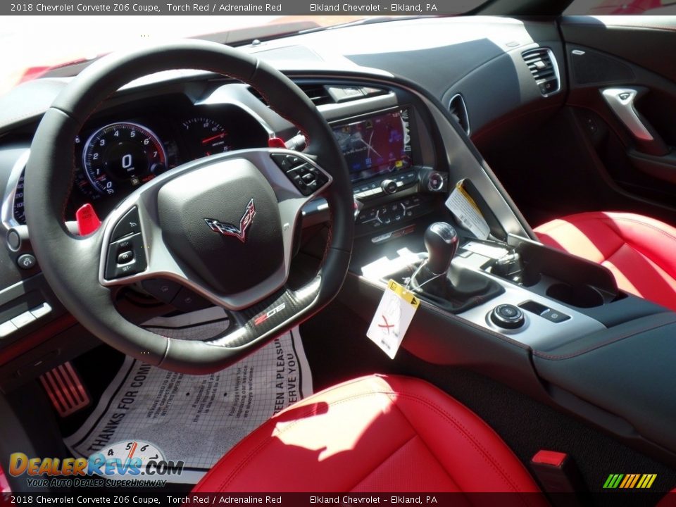 2018 Chevrolet Corvette Z06 Coupe Torch Red / Adrenaline Red Photo #22
