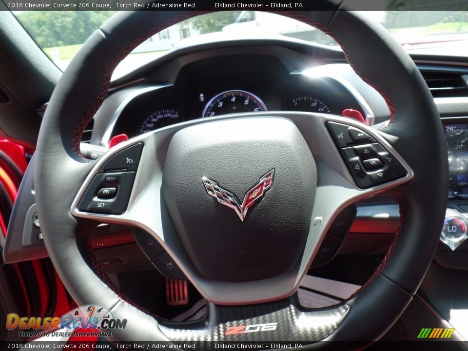 2018 Chevrolet Corvette Z06 Coupe Steering Wheel Photo #24