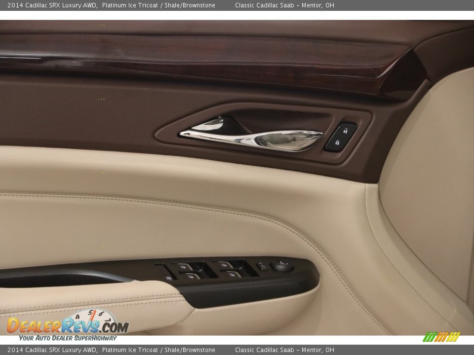 2014 Cadillac SRX Luxury AWD Platinum Ice Tricoat / Shale/Brownstone Photo #5