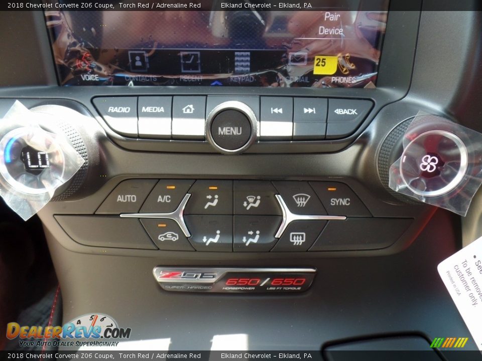 2018 Chevrolet Corvette Z06 Coupe Torch Red / Adrenaline Red Photo #35