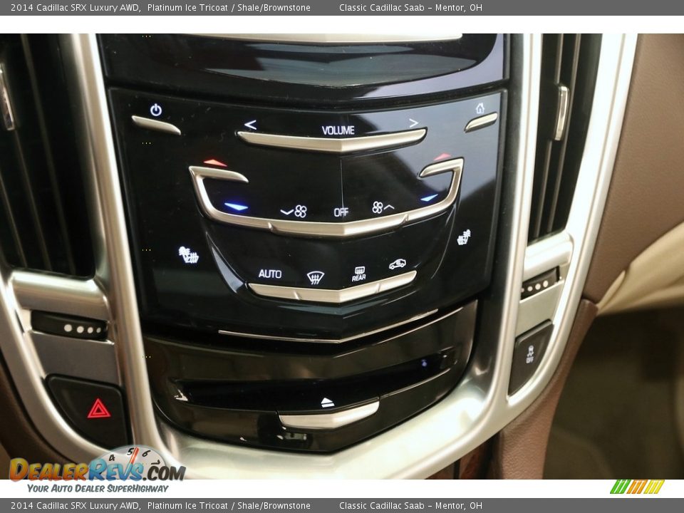2014 Cadillac SRX Luxury AWD Platinum Ice Tricoat / Shale/Brownstone Photo #15