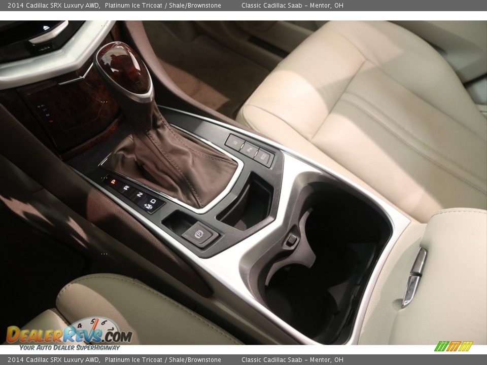 2014 Cadillac SRX Luxury AWD Platinum Ice Tricoat / Shale/Brownstone Photo #16