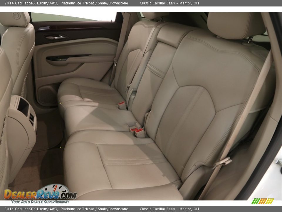 2014 Cadillac SRX Luxury AWD Platinum Ice Tricoat / Shale/Brownstone Photo #19