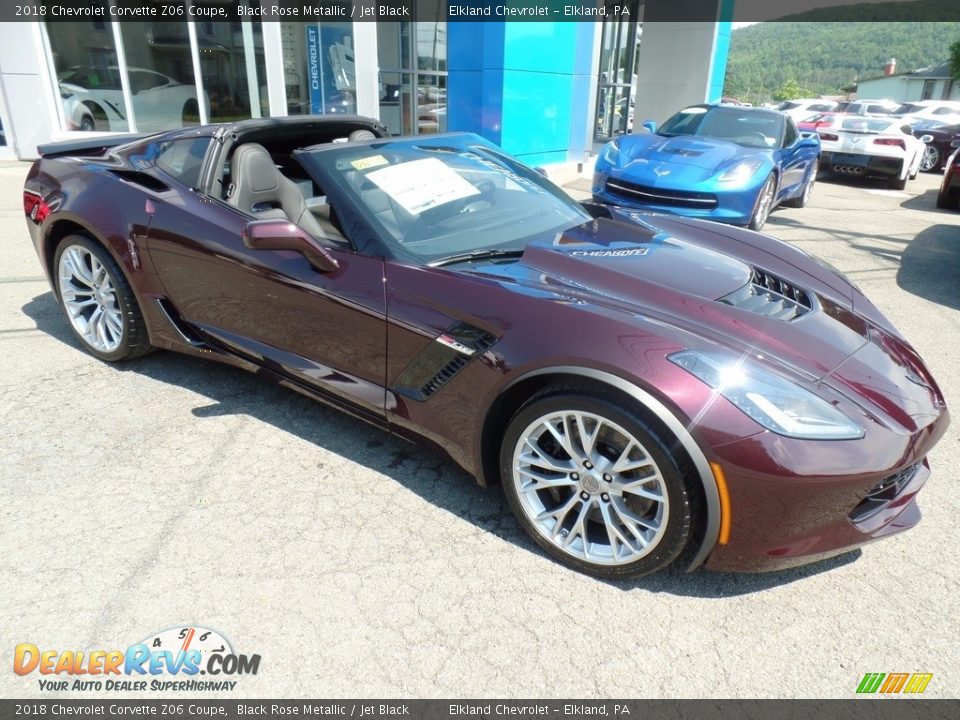 Black Rose Metallic 2018 Chevrolet Corvette Z06 Coupe Photo #3