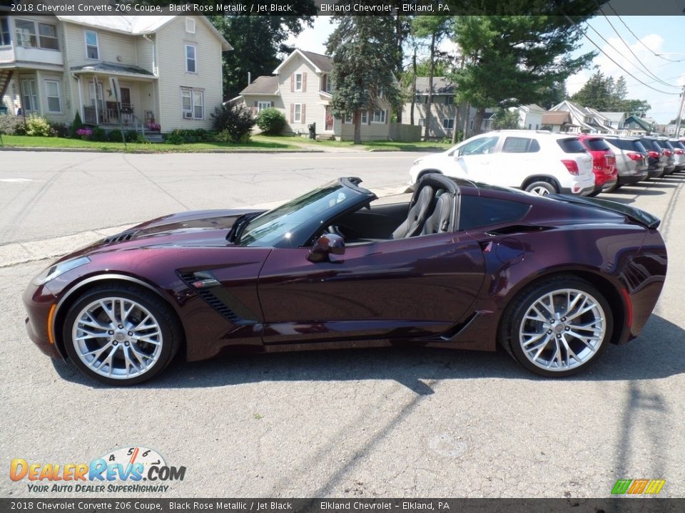 Black Rose Metallic 2018 Chevrolet Corvette Z06 Coupe Photo #4
