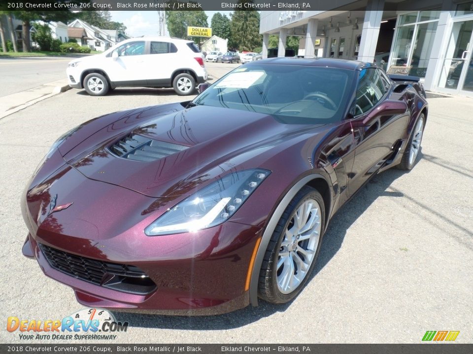 2018 Chevrolet Corvette Z06 Coupe Black Rose Metallic / Jet Black Photo #7